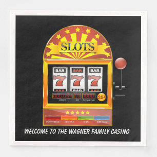 Cute Family Casino welcome gambling Napkin