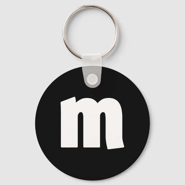 Cute Family Halloween Team Costume Matching Fun m  Keychain (Front)