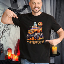 Cute Family Matching Monster Truck Halloween Mens