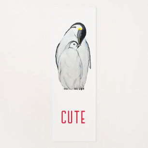Cute family of emperor penguins T-Shirt Yoga Mat