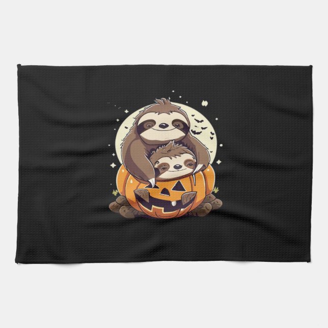 Cute family of sloths Essential T-Shirt Kitchen Towel (Horizontal)