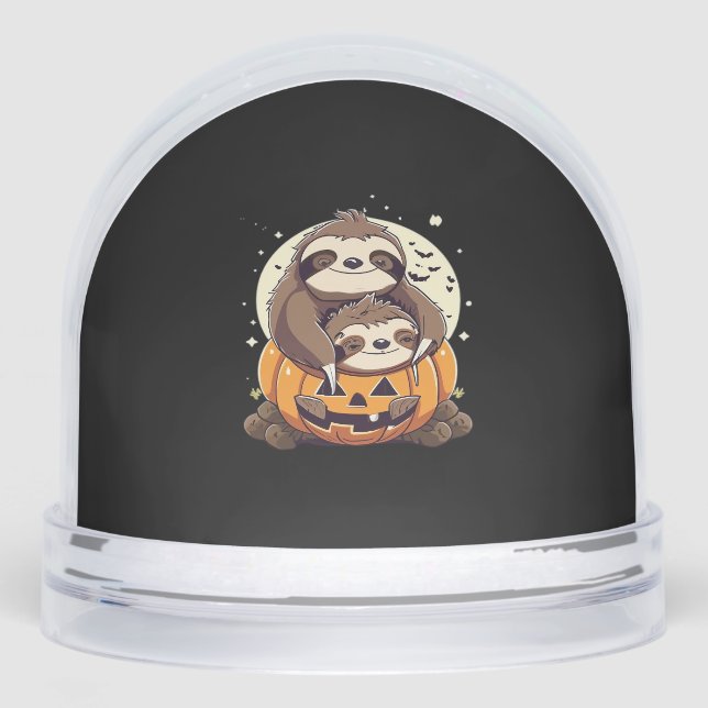 Cute family of sloths Essential T-Shirt Snowglobe (Front)