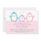 Cute Family Penguin Baby Shower Invitations