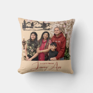 Cute family Personalized Gift From Throw Pillow