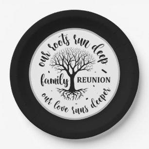 Cute Family reunion party  Paper Plate