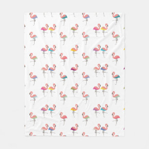 Cute Famingos Fleece Blanket