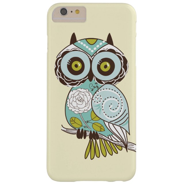 Cute Fancy Retro Groovy Owl Custom Case-Mate iPhone Case (Back)