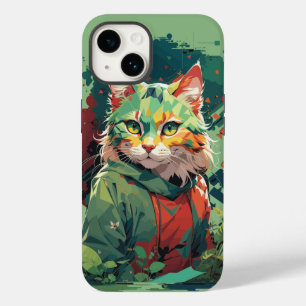 Cute Fantasy Colour Splash Cat Design Case-Mate iPhone 14 Case