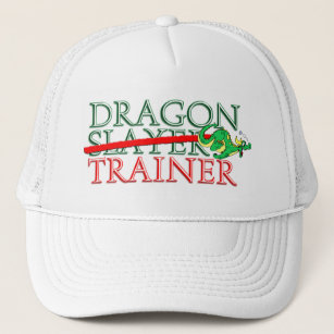 Cute Fantasy Dragon Slayer Trainer Trucker Hat