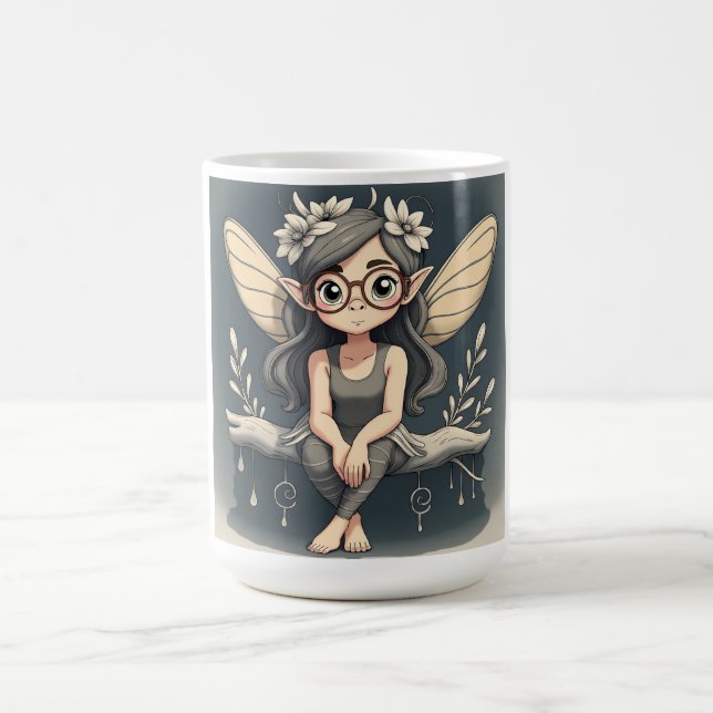 Cute Fantasy Fairy Coffee Mug (Center)