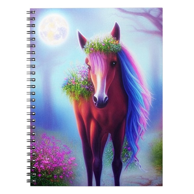 Cute fantasy horse  notebook (Front)