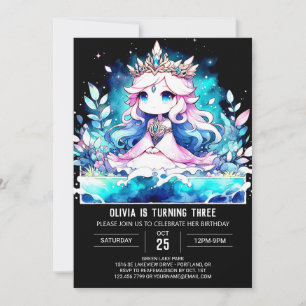 Cute Fantasy Princess Birthday Invitation