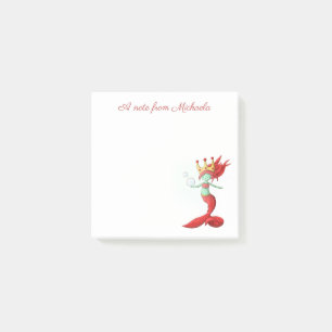 Cute Fantasy Red Queen Siren Mermaid Post-it Notes