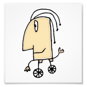 Cute fantasy toy sketchy drawing photo print