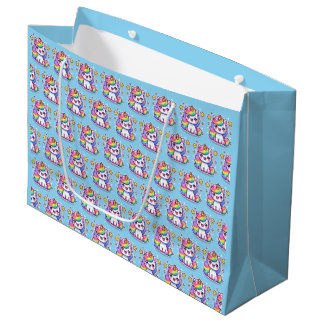 Cute Fantasy Unicorn Large Gift Bag