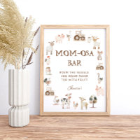Cute Farm Animals Barnyard Baby Shower Mom-osa Bar