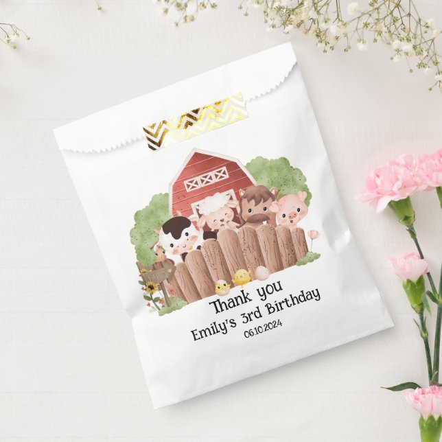Cute Farm Animals Birthday Favour Bag (Sealed)
