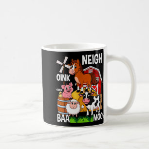 Cute Farm Animals With Sounds Coffee Mug