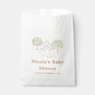 Cute Farm Barn Baby Shower Favour Bag