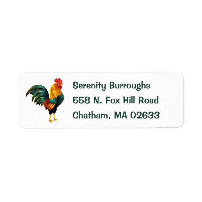 Cute Farm Farmer  Chicken  Country Life Rooster (Front)