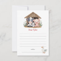 Cute Farm Pig Cow Birthday Time Capsule 