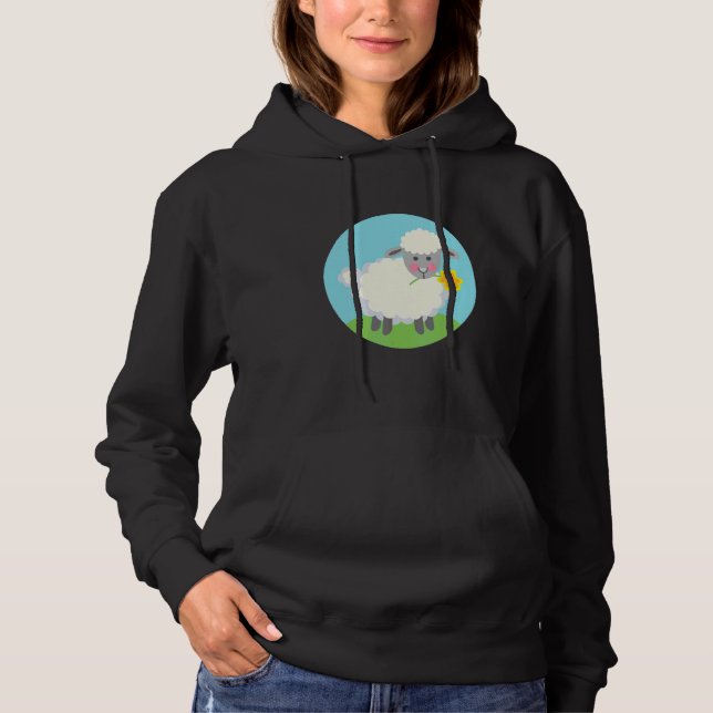 Cute Farm Sheep Hoodie (Front)