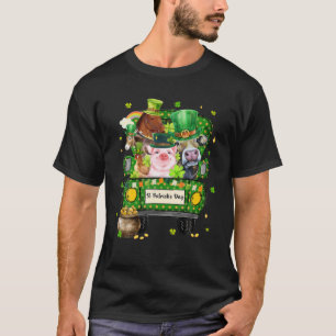 Cute Farm Truck Farming Animal Lover Farmer St Pat T-Shirt
