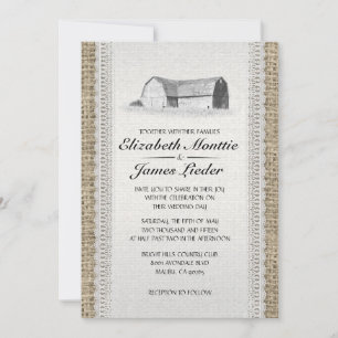 Cute Farm Wedding Invitations