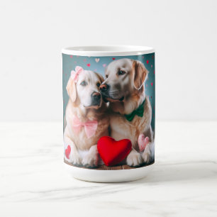 Cute farmer couple valentine's day coffee mug