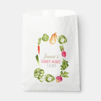 Cute farmers market birthday favour bag