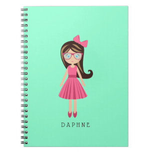 Cute Fashion Designer Girl Personalized Journal