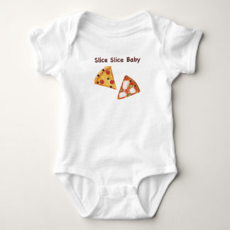 Cute Fast Food Pizza – Kawaii Junk Food Faces Baby Bodysuit