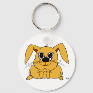 Cute Fat Bunny Keychain
