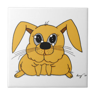 Cute Fat Bunny Tile