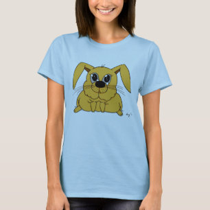 Cute Fat Bunny Womens Baby Doll T-Shirt