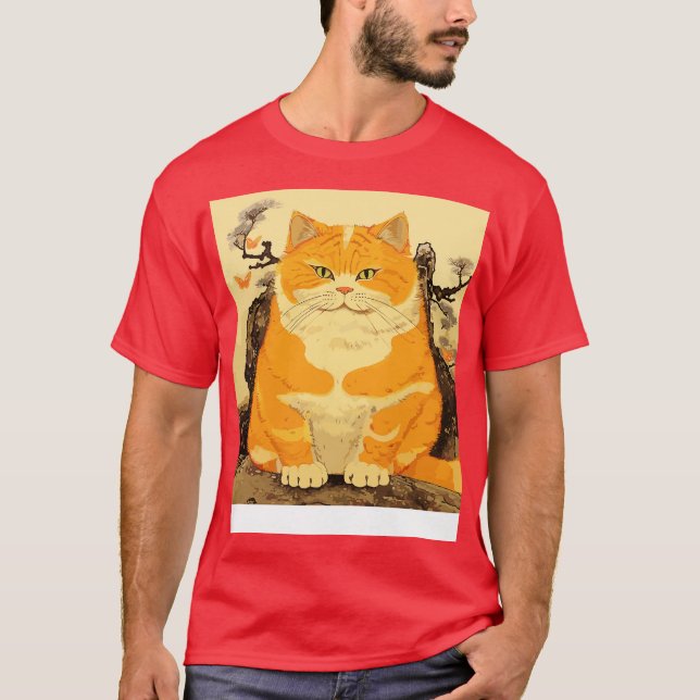 Cute Fat Cat T-Shirt (Front)