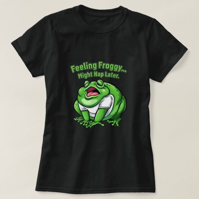 Cute fat frog T-Shirt (Design devant)
