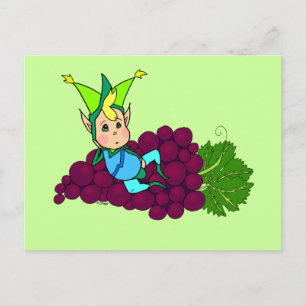 Cute fat goblin postcard