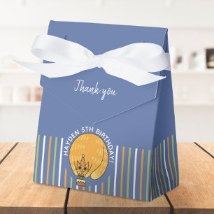 Cute Fat Orange Cat Favor Box