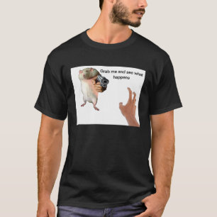 Cute Fat Rat Being Grabbed Meme T-Shirt