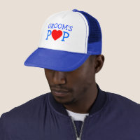 Cute Father of The Groom Love Heart Rehearsal Hat