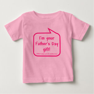 Cute Father's Day shirt for baby to wear