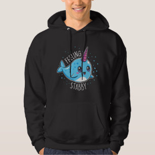 Cute Feeling Stabby Narwhals Kawaii Whale Gift Hoodie