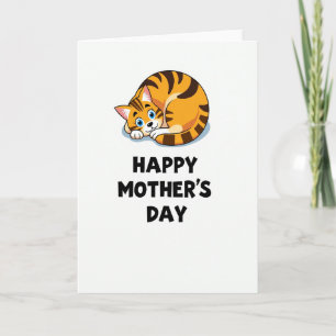Cute Feline Mothers Day Card