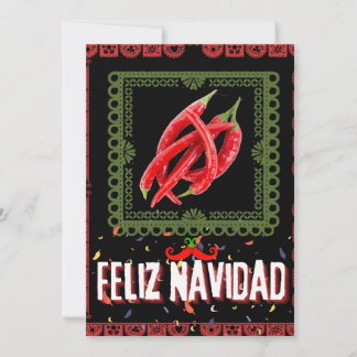 Cute feliz navidad christmas holiday card