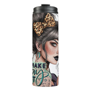 Cute Female Daily Affirmations Thermal Tumbler