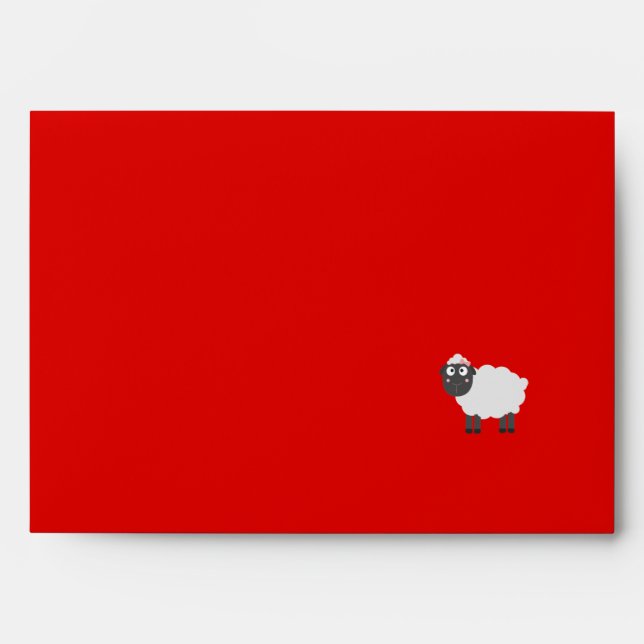 Cute female Sheep Envelope (Front)