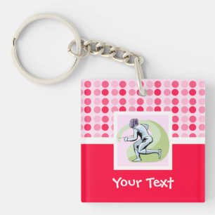 Cute Fencing Keychain