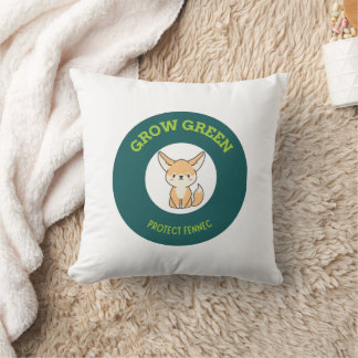 Cute Fennec Fox Eco Coussin