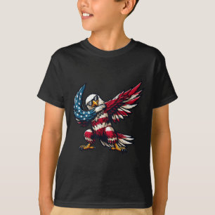 Cute Feral But Free Funny Raccoon 4th Of July Patr T-Shirt